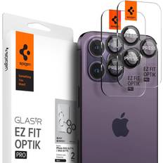 Apple iPhone 15 Pro Skjermbeskyttere Spigen EZ Fit Optik Pro Lens Protector for iPhone 14/15 Pro/iPhone 14/15 Pro Max 2-Pack