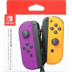 Purple Game Controllers Nintendo Joy-Con Pair - Neon Purple/Neon Orange
