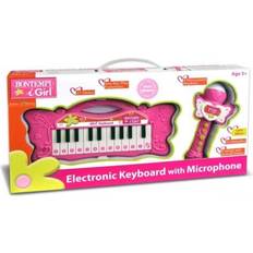Bontempi Spielzeugklaviere Bontempi Mini Keyboard and Karaoke Microphone, Legetøjs musikinstrument, MIDI keyboard, 3 År, AA, Flerfarvet