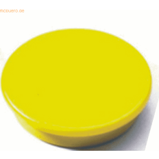 Durable Magnets 21 Mm, 210p6 Pieces Yellow, For Pin Board, Fridge Etc