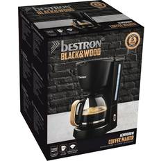 Bestron Kaffeemaschinen Bestron Black&Wood ACM900BW kaffemaskine