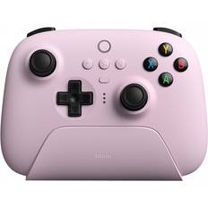 Pink Game Controllers 8Bitdo Ultimate Wireless 2.4g Controller with Charging Dock (PC) - Pastel Pink