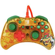 Gelb Game-Controllers PDP Rock Candy Nintendo Switch Wired Controller Bowser