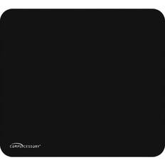Compucessory Smooth Cloth Nonskid Mouse Pad (Black)