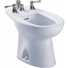 Beige Bidets Toto BT500B#12 Piedmont Series Four-Hole Bidet with Vitreous China Construction and Integral Overflow Sedona Beige