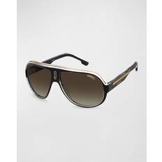 Carrera Adult Sunglasses Carrera Aviator Sunglasses, 63mm Black/Brown Gradient