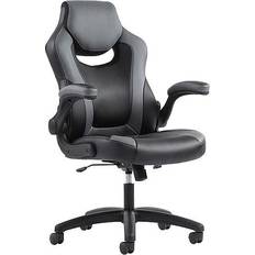 Hon Sadie Racing Style Bonded Leather Gaming Chair, Black/Gray (BSXVST911) Multicolor