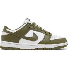 Green Shoes Nike Dunk Low W - White/Medium Olive