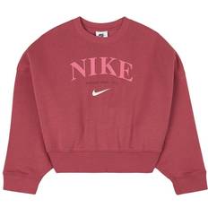 Nike Girl's Oversized Logo Sweater - Sweet Beet (DV2563-633)