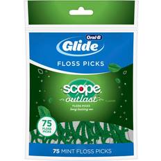 Flosser Picks Oral-B Scope Outlast Floss Picks with Long Lasting Mint 75-pack