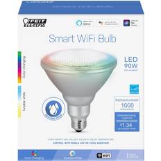 Wireless Control Light Bulbs Feit Electric 90W RGBW PAR38 LED WiFi Smart Light Bulb 1pk