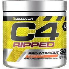 C4 pre workout Cellucor C4 Ripped Pre-Workout Booster Tropical Fruit Punch Beverage Powder For