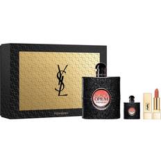 Yves Saint Laurent Gift Boxes Yves Saint Laurent Black Opium Gift Set EdP 90ml + Rouge Pur Couture Lipstick #70 + EdP 7.5ml