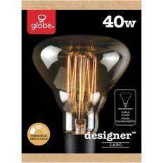 Dimmable Incandescent Lamps Globe Electric Designer Labo 40 W G40 Decorative Incandescent Bulb E26 (Medium) Amber 1 pk