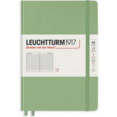 Leuchtturm1917 Ruled Hardbound Notebook Sage, 5-3/4" x 8-1/4"