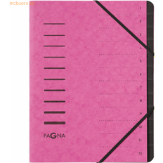 Pagna Office Mørk pink Klassificeringsmappe A4 (210 x 297 mm) Mørk pink > På fjernlager, levevering hos dig 12-10-2022