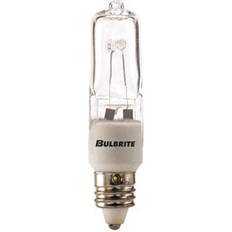 Reflector Halogen Lamps Bulbrite 100 Watt 120V Dimmable Clear T4 Halogen Mini Light Bulbs, 2900K Soft White Light, 5/Pack (860800)