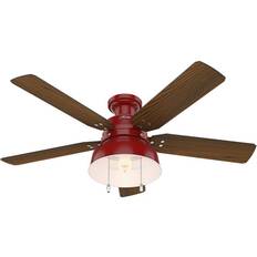 Red Fans Hunter 52" Mill Valley Low Profile