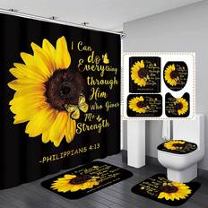 AZHM Sunflower Curtain set (B096KDBFDL)