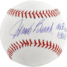 Fanatics Cincinnati Reds Autographed Baseball with "MLB Debut 8/28/67" Inscription Johnny Bench