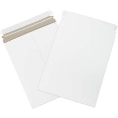 Office Depot Stayflats Plus Self-Seal Mailers, 9"W x 11-1/2"L, White, 25/Pack