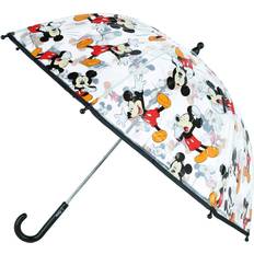Transparent Umbrellas Textiel Trade Kid's Disney Multi Mickey Mouse Transparent Stick Black one size