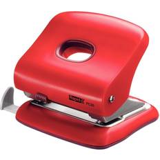Rapid 23639403 FC30 Hole Punch, Guide Bar with Format Markings, Metal and Plastic, Sweet Red, 30 Sheets