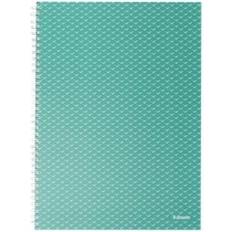 Esselte Notesbog Colour'Breeze A4 kvadreret grøn, 628477, 4stk