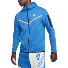 Nike tech fleece full zip hoodie blue Clothing Nike Tech Fleece Full-Zip Hoodie - Dark Marina Blue/Light Bone