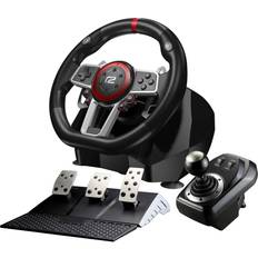 Nintendo Switch Lenkräder & Racing-Controllers ready2gaming Multi System Racing Wheel Pro (Switch/PS4/PS3/PC) - Black/Red
