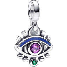 Blue Jewelry Pandora ME The Eye Mini Dangle Charm - Silver/Multicolour