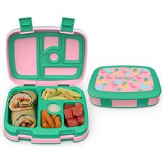 Snack Size Small Bento Lunch Box Tropical Aqua (Rainbow)