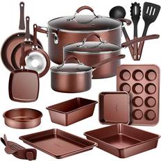 Cookware NutriChef - Cookware Set with lid 20 Parts