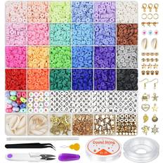 Friendship Bracelet Making Beads Kit, Letter Beads, 22 Multi-Color