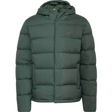 adidas Helionic Hooded Down Jacket - Green Oxide