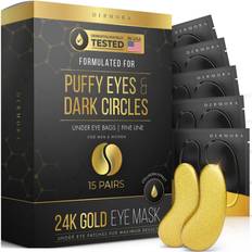 Women Eye Masks Dermora 24K Gold Eye Mask 15-pack
