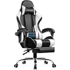 Footrests Gaming Chairs GTPLAYER Ergonomic Gaming Chair - Black/White