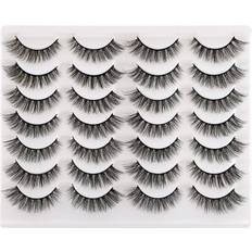 Newcally Faux Mink Lashes 3D Wispy 14-pack