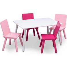 Furniture Set Delta Children Kid's Table and Chair Set (4 Chairs Included)