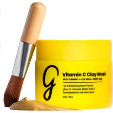 Facial Masks Gleamin Vitamin C Clay Mask & Brush 60g