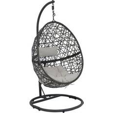 Hanging egg chair Patio Furniture Sunnydaze Caroline with Stand