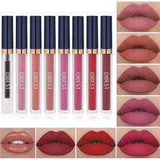 QiBest Matte Liquid Lipstick + Lip Plumper Makeup Set Kit