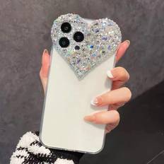 3D Diamond Love Glitter Sparkle Case for iPhone 13 Pro Max