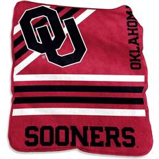 Logo Brands Oklahoma SoonersTeam Plush Raschel Throw Blanket