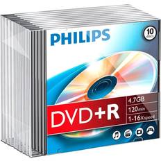 Optisk lagring Philips DR4S6S10F DVD+R 4.7GB 16x 5-Pack