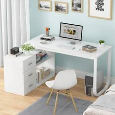 Home office desks Furniture Homsee L-Shaped Writing Desk 23.6x55.1"
