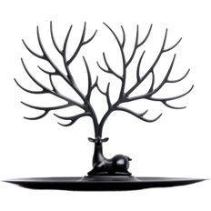 Smykketre Qualy My Little Deer Jewellery Tree Stand - Black