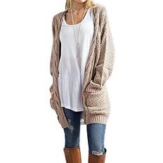 Grecerelle Women's Chunky Knit Cable Cardigans