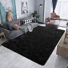 Carpets & Rugs HQAYW Modern Fluffy Area Rug Black, White, Gray, Blue, Purple, Pink 48x72