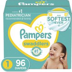 Grooming & Bathing Pampers Swaddlers Newborn Diapers Size 1, 96pcs